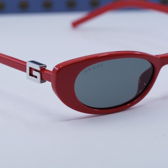 Gucci GG1680S 005 Cat Eye Sunglasses - Red/Smoke - Picture 6 of 12